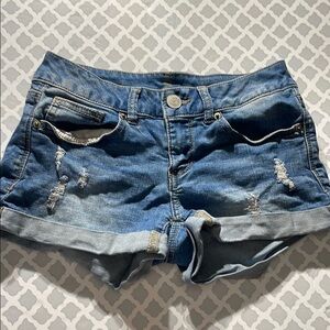 Stylish Blue Denim Women's Shorts